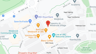 Tapestry at Wesbrook Village in google map