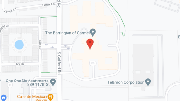 The Barrington of Carmel a CCRC in google map