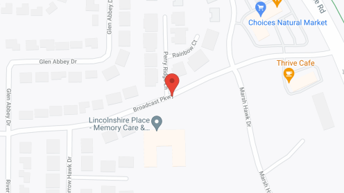 Map of the neighborhood around Lincolnshire Place