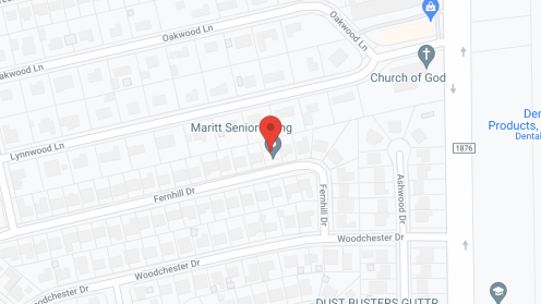 Map of the neighborhood around Maritt Senior Living