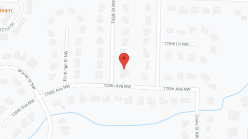 Map of the neighborhood around Eagle Street Catered Living