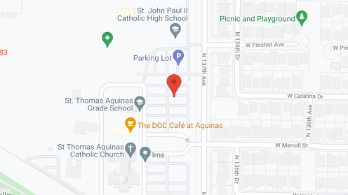 Map of the neighborhood around The Groves
