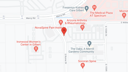 Map of the neighborhood around The Oaks