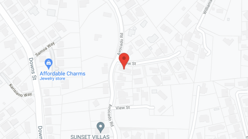 Map of the neighborhood around Julia's Cottage