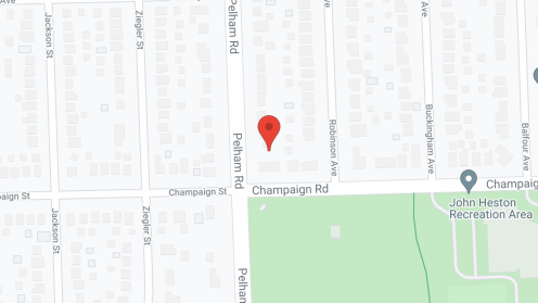 Map of the neighborhood around Allen Park Community Living Center