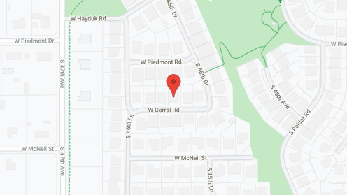 Map of the neighborhood around Desert Garden Senior Living