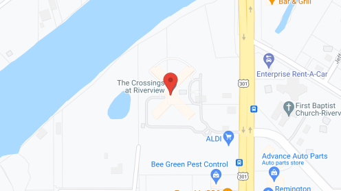Map of the neighborhood around The Crossings at Riverview