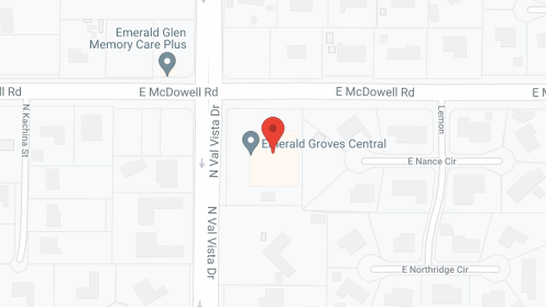 Map of the neighborhood around Emerald Groves Central