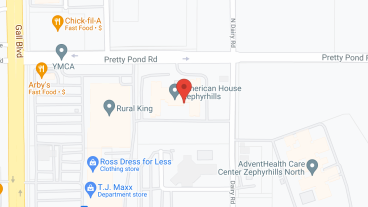 American House Zephyrhills in google map