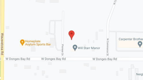 Map of the neighborhood around Will Starr Mequon House