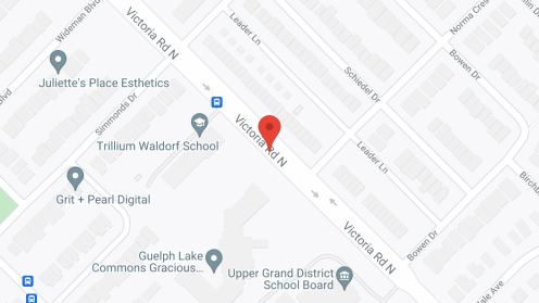 Map of the neighborhood around Guelph Lake Commons