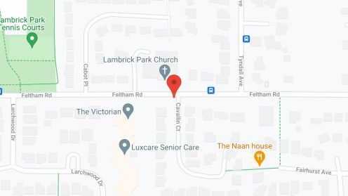 Map of the neighborhood around Victorian
