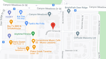 Canyon Meadows in google map
