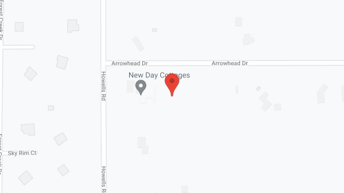 Map of the neighborhood around New Day Cottages at Pine Creek