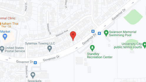 Map of the neighborhood around Lucy's by the Park