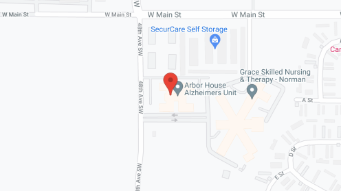 Map of the neighborhood around Arbor House Reminisce