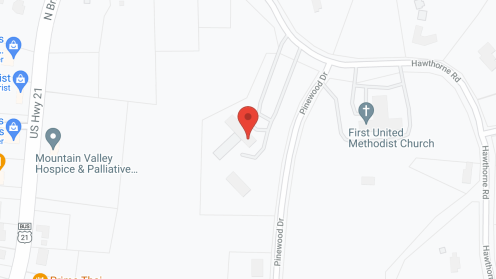 Map of the neighborhood around Chatham Woods Senior