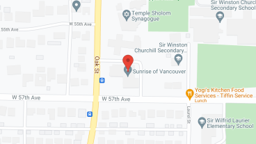 Sunrise of Vancouver in google map
