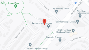 Sunrise of Mississauga in google map