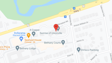 Sunrise of Unionville in google map