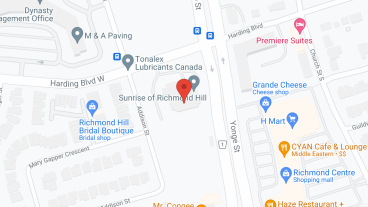 Sunrise of Richmond Hill in google map
