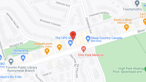 Map of the neighborhood around The Grenadier Retirement Residence