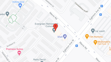 Evergreen Retirement Community in google map