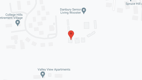 Map of the neighborhood around Wooster Danbury