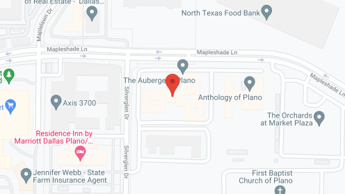 Map of the neighborhood around The Auberge at Plano