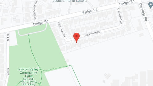Map of the neighborhood around Rincon Valley Gardens 1