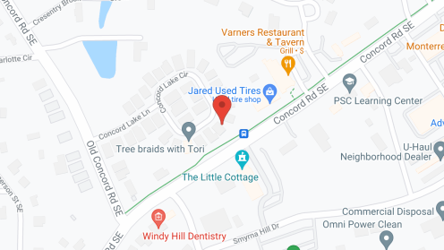 Map of the neighborhood around B and K Garden Homes