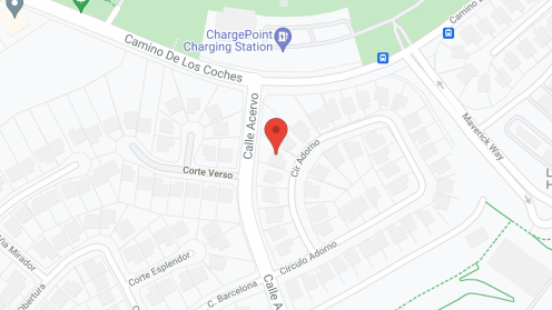 Map of the neighborhood around Tenenbaum Villa