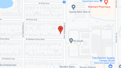 Map of the neighborhood around Consuelo's Assisted Living Facility