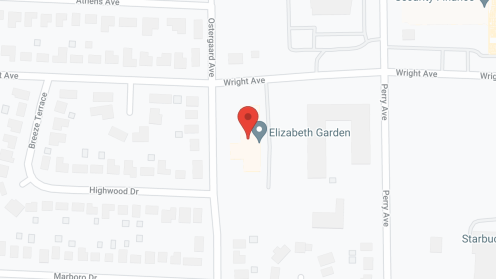 Map of the neighborhood around Elizabeth Gardens