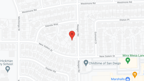 Map of the neighborhood around Psalm 23 Assisted Living