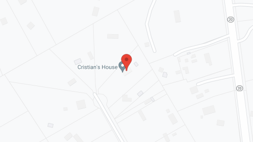 Map of the neighborhood around Cristian's House