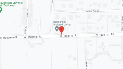 Map of the neighborhood around Arden Park Assisted Living