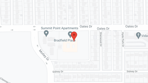 Map of the neighborhood around Bradfield Terrace