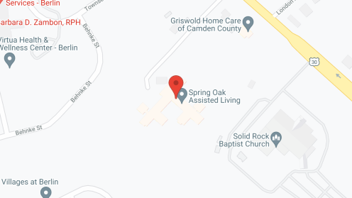 Map of the neighborhood around Spring Oak at Berlin