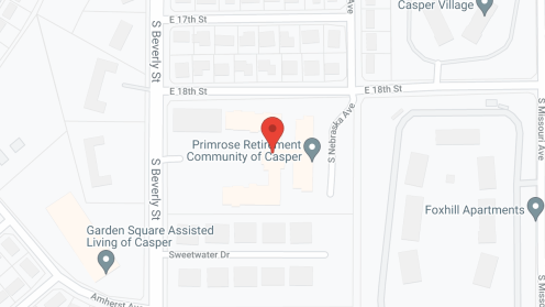 Map of the neighborhood around Primrose Retirement Community