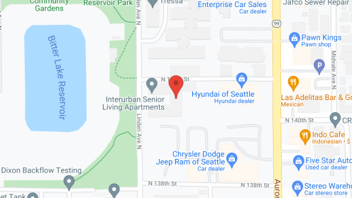 Map of the neighborhood around Interurban Senior Living