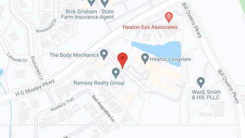 Map of the neighborhood around Heartis Longview