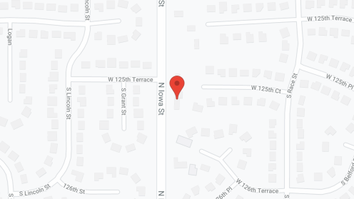 Map of the neighborhood around Caring Homes Olathe