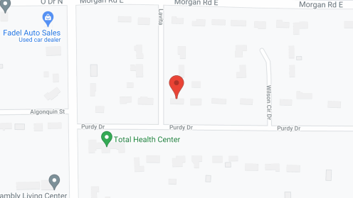 Map of the neighborhood around Purdy Residential AFC Home