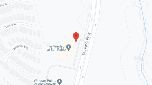 Map of the neighborhood around The Windsor at San Pablo