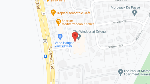 Map of the neighborhood around The Windsor at Ortega