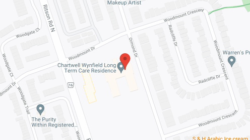 Map of the neighborhood around Wynfield