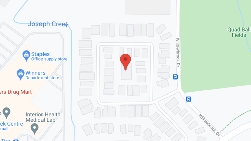 Map of the neighborhood around Willowbrook Estates