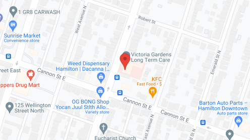 Map of the neighborhood around Victoria Gardens Long Term