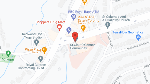 Map of the neighborhood around St Clair Oconnor Community